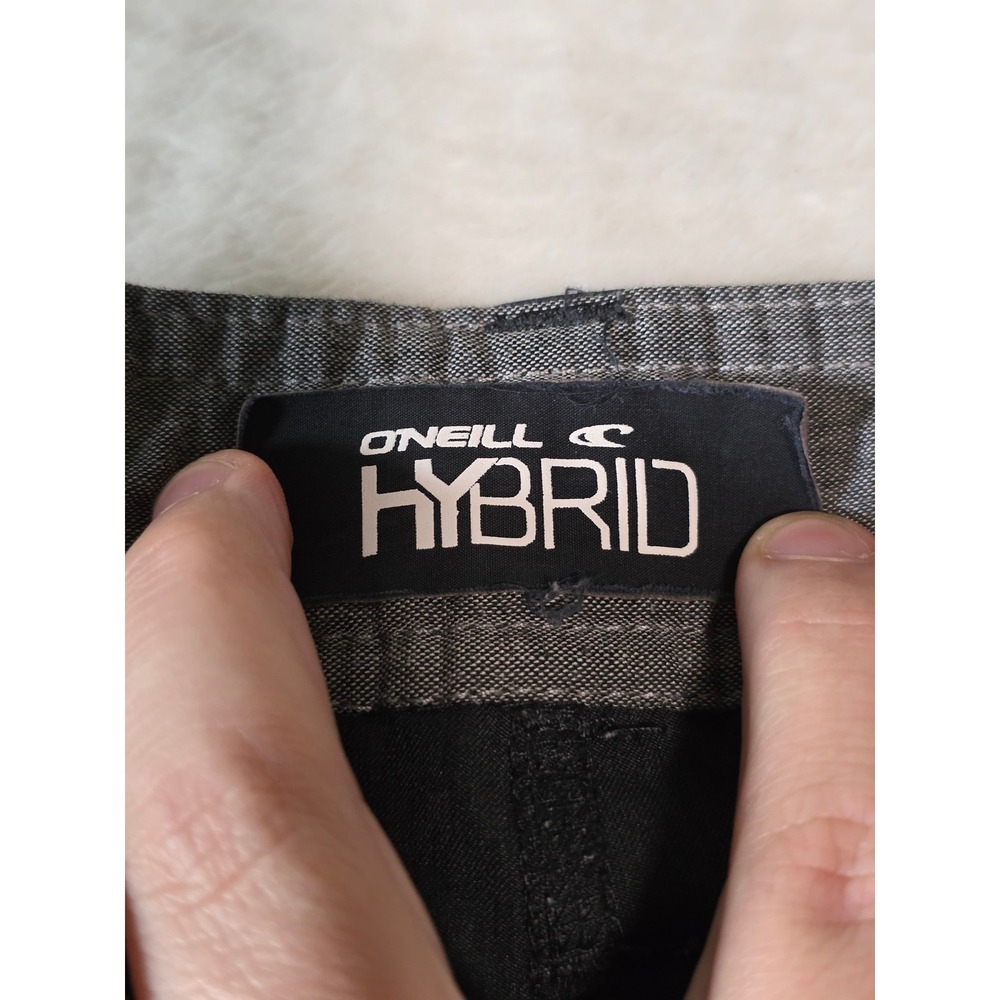 ONeill Hybrid Shorts Mens 36 Dark Gray Stretch Quick Dry Boardshorts Walkshorts - Picture 5 of 7